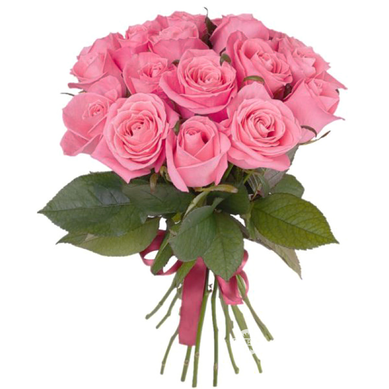 Букет из розовых роз «Королевство грёз»