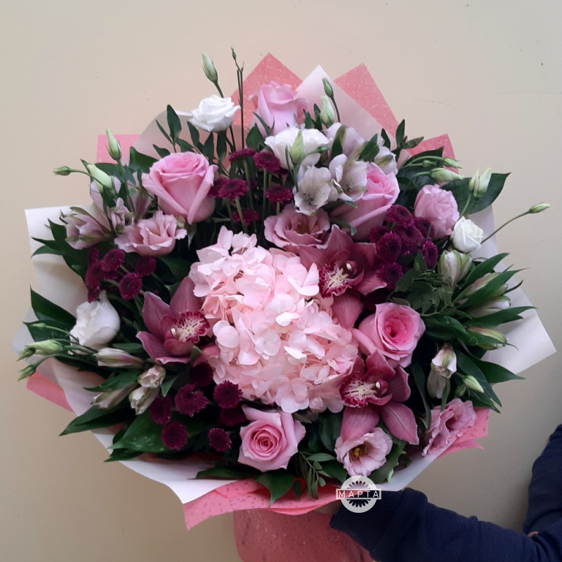 Сборный букет цветов «Афродита»